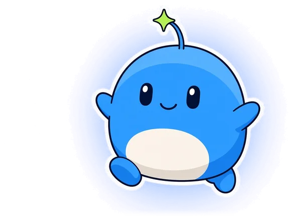 gambomon: the blue core gambomon, the mascot.